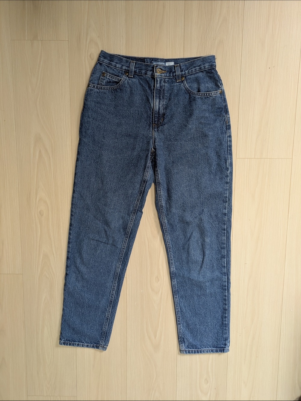 Vintage Straight Leg Blue Denim Jeans